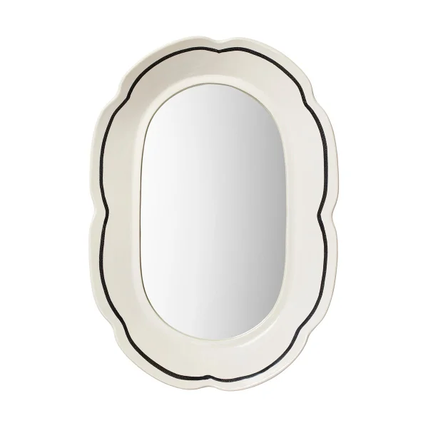 Broste Copenhagen Miroir Hilma 30x45 cm Off white-black