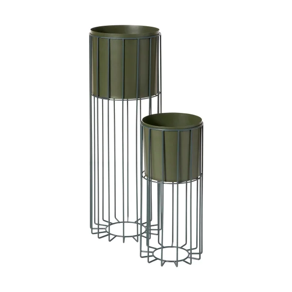 Broste Copenhagen Pot avec support Fenja 2 pièces Green