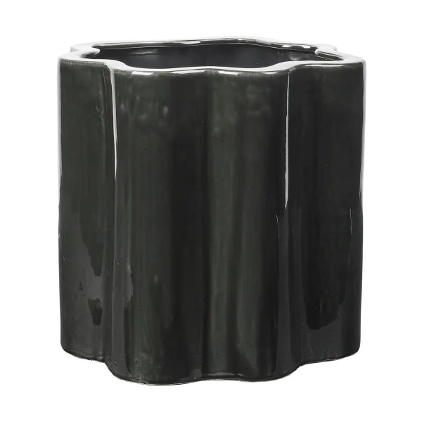 Broste Copenhagen Pot de fleurs Sonja H : 36 cm Dark green