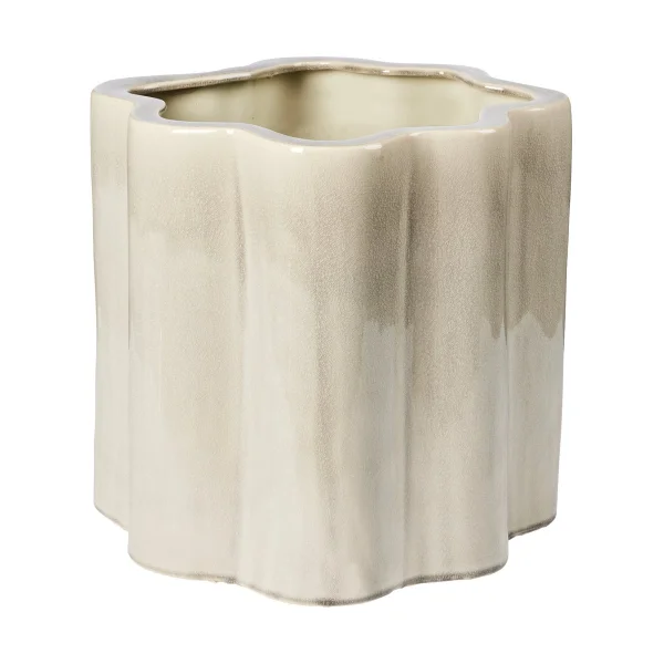 Broste Copenhagen Pot de fleurs Sonja H : 36 cm Rainy Day Grey