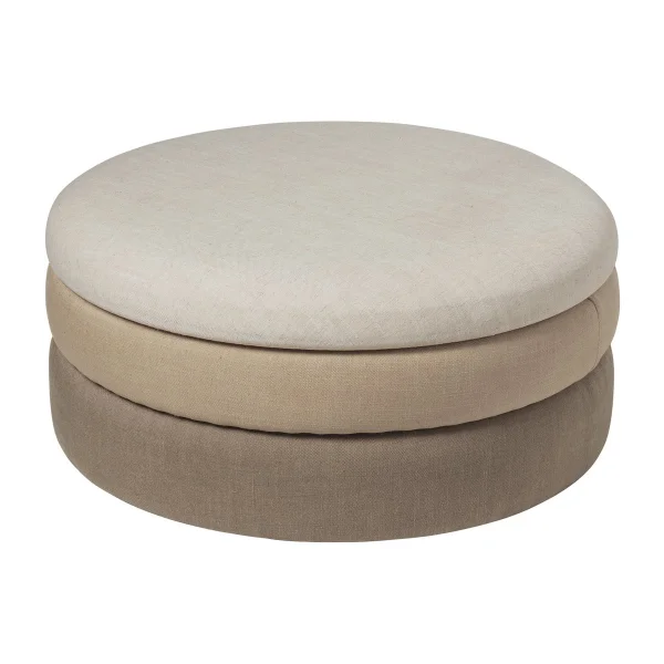 Broste Copenhagen Pouf Pond 30 cm Beige shades