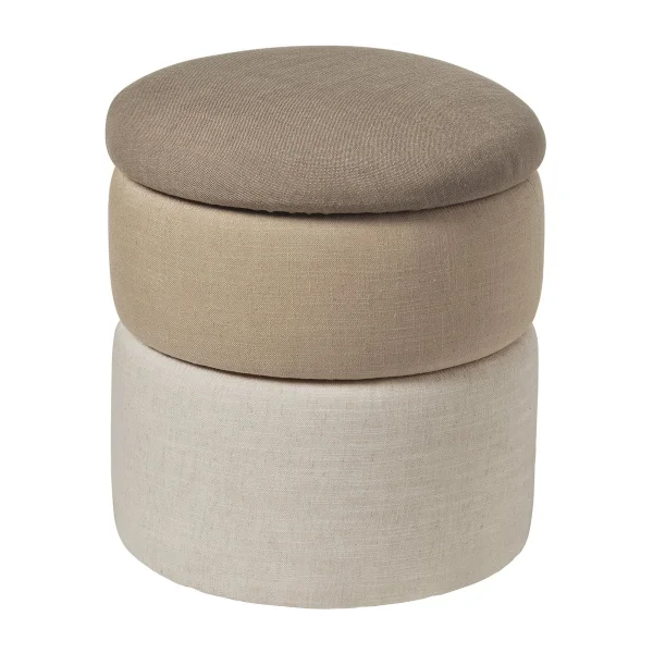 Broste Copenhagen Pouf Pond 42 cm Beige shades