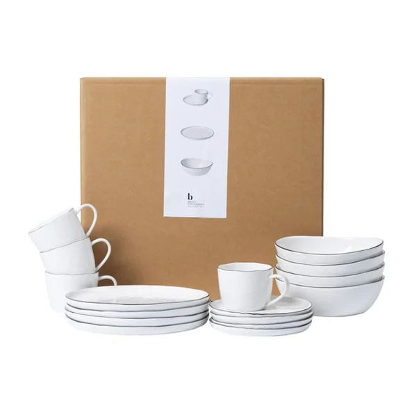 Broste Copenhagen Set de petit-déjeuner Nordic Salt 16 pièces