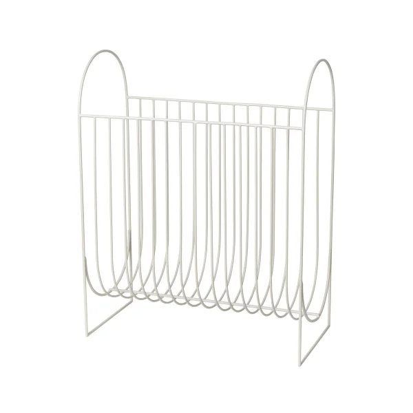 Broste Copenhagen Support pour magazines Maggie Rainy day light grey