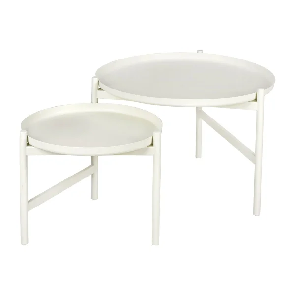 Broste Copenhagen Table d'appoint Turner table Ø70 cm White