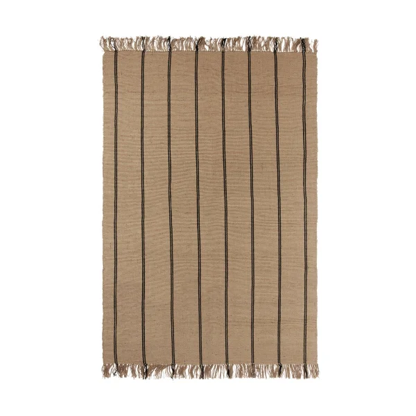Broste Copenhagen Tapis Yuki Black-natural, 140x200 cm