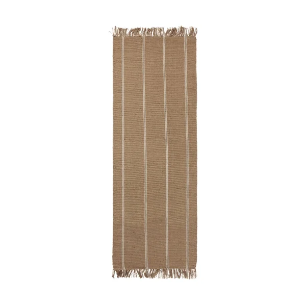 Broste Copenhagen Tapis Yuki White-natural, 70x200 cm