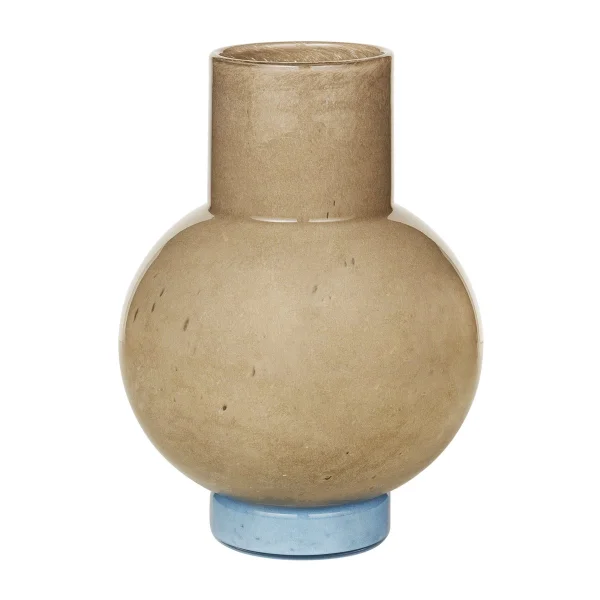 Broste Copenhagen Vase Mari 27 cm Taupe-seranity light blue