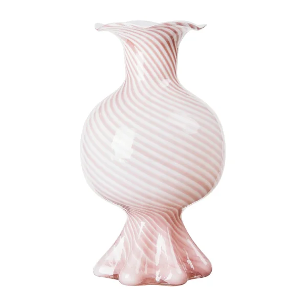 Broste Copenhagen Vase Mella 30 cm Fairy pink-off white