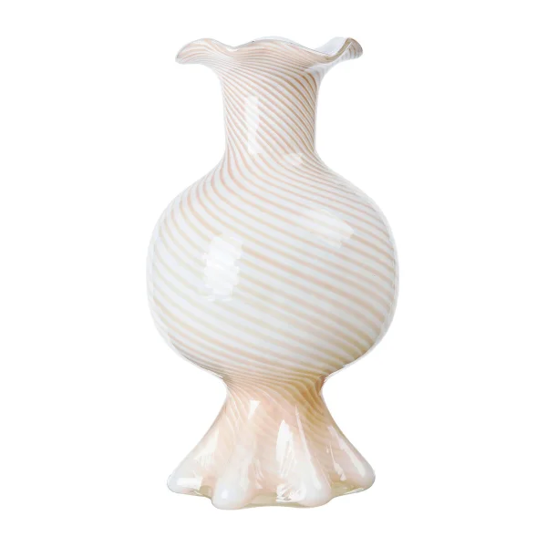 Broste Copenhagen Vase Mella 30 cm Taupe sand-off white