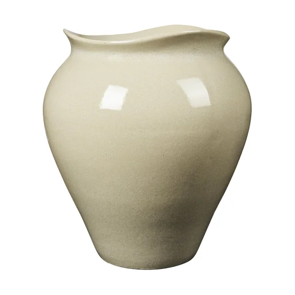 Broste Copenhagen Vase sur pied Florentina XL 57 cm Beige