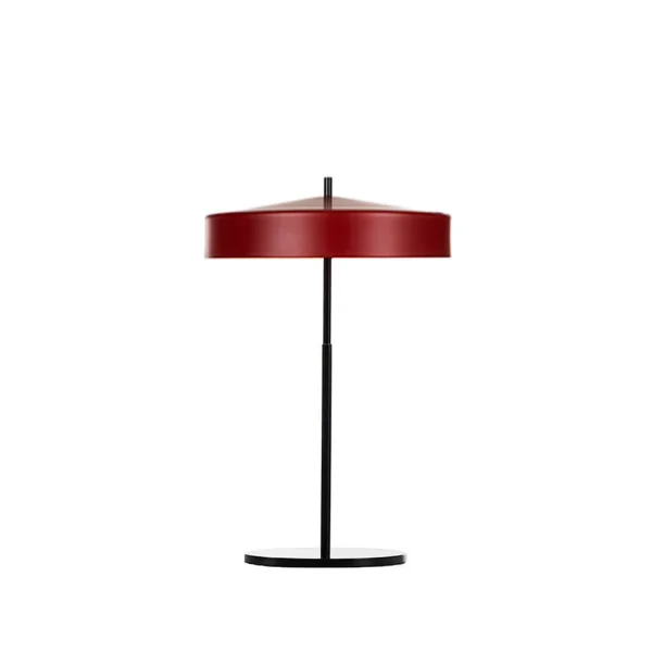 Bsweden Lampe de table Cymbal rouge mat, câble noir