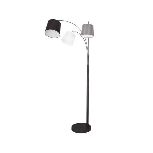 By Rydéns Lampadaire Foggy sand black, 3 branches