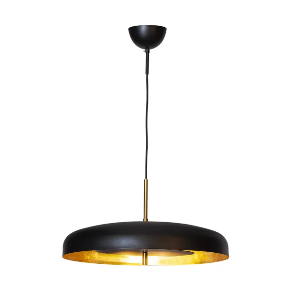 By Rydéns Lampe à suspension Shelby Ø50 cm Noir-doré