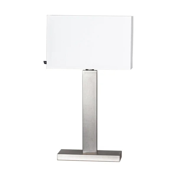 By Rydéns Lampe de table Prime 69 cm Acier brossé-écran blanc