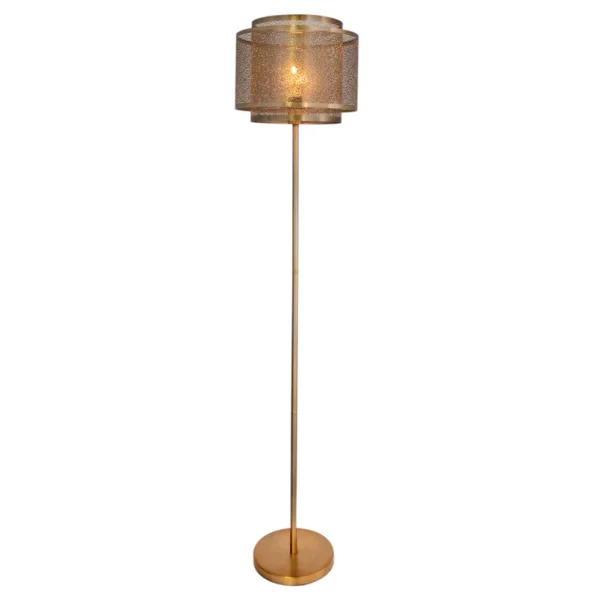 By Rydéns - Lampe sur pied Hermine 157 cm couleur laiton