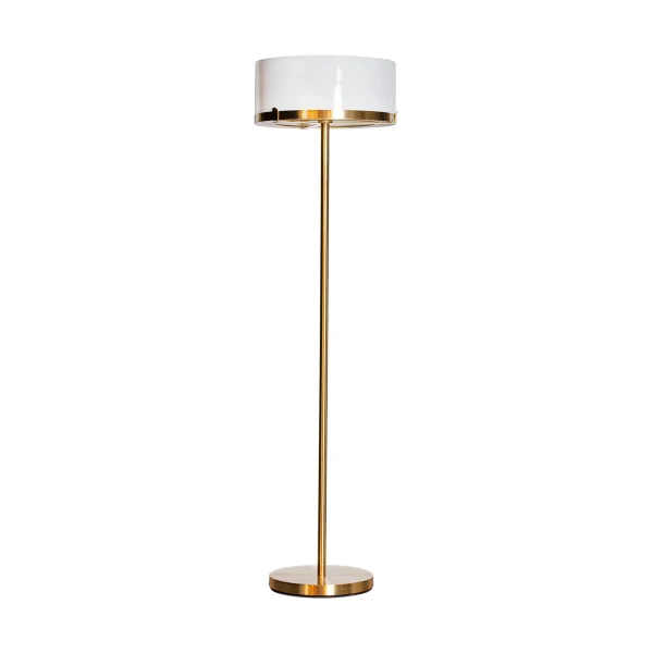 By Rydéns Lampe sur pied Marcel 150 cm Laiton-blanc