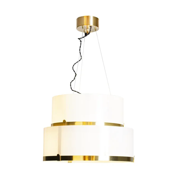 By Rydéns Suspension Marcel Ø50 cm Laiton-blanc