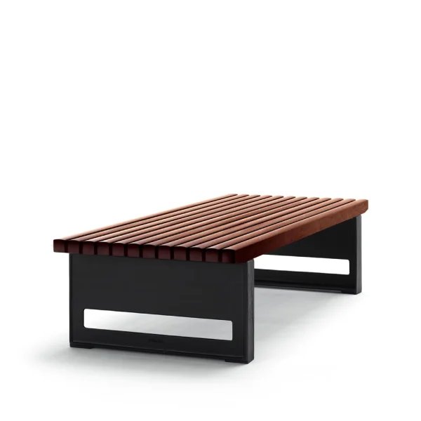 Byarums bruk Banc Block Acajou, large, support noir