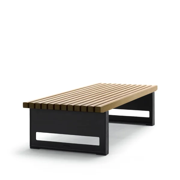 Byarums bruk Banc Block Huile de chêne, large, support noir