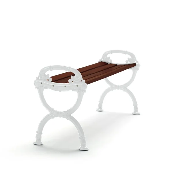 Byarums bruk Banc Byarum Pin brun lasure, support blanc