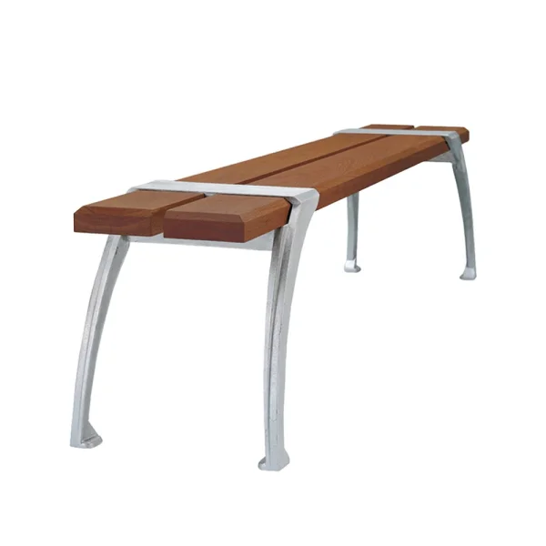 Byarums bruk Banc Haga Huile de acajou, support en aluminium brut