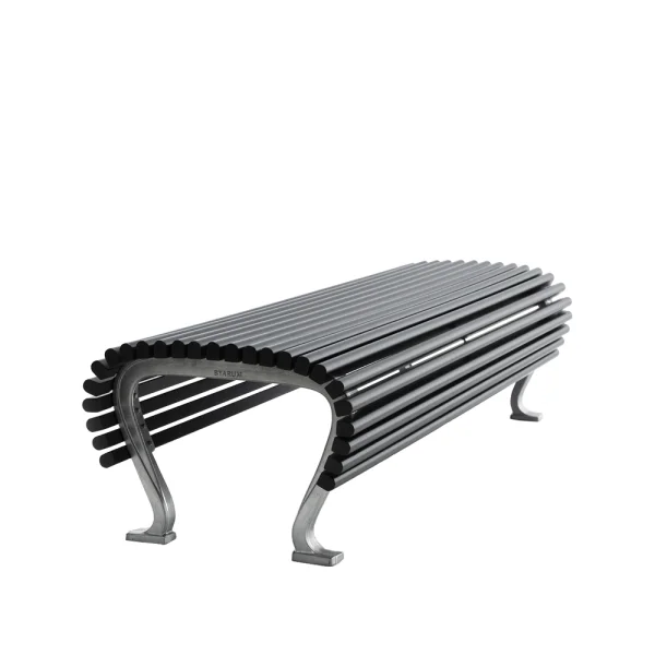 Byarums bruk Banc Jujol Lasure acajou noir, élancé, support noir