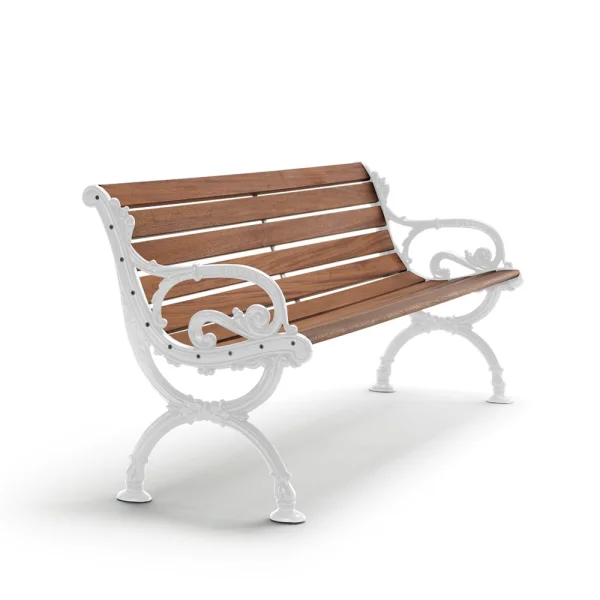 Byarums bruk Canapé Byarum Acajou, support blanc, 155 cm