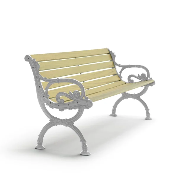 Byarums bruk Canapé Byarum Imprégnation de pin - support en aluminium brut - 155 cm