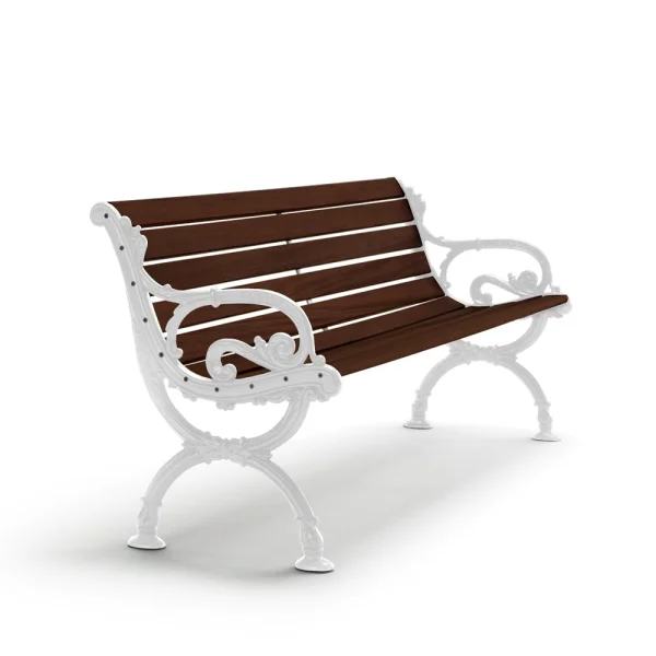 Byarums bruk Canapé Byarum Pin brun lasure, support blanc, 155 cm