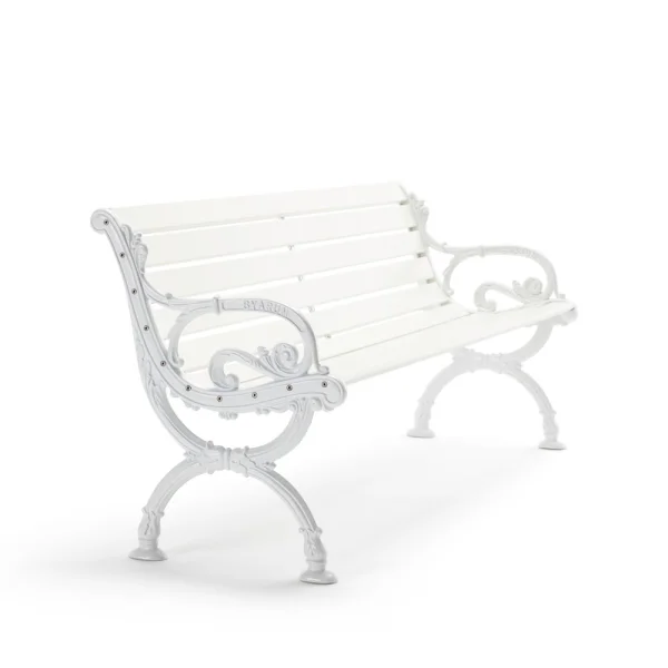 Byarums bruk Canapé Byarum Pin laqué blanc, pied blanc, 185 cm