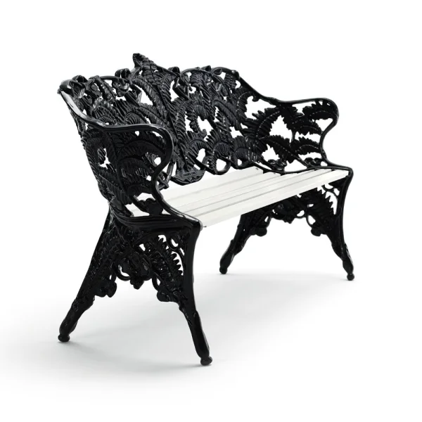 Byarums bruk Canapé Classic Pin laqué blanc, pied noir