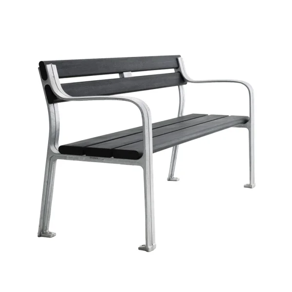 Byarums bruk Canapé Joy Lasure acajou noir, support en aluminium brut