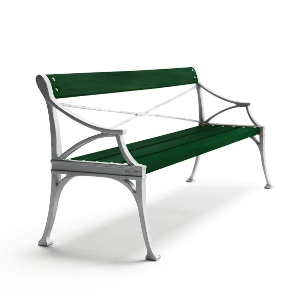 Byarums bruk Canapé Lessebo Support en aluminium brut vert