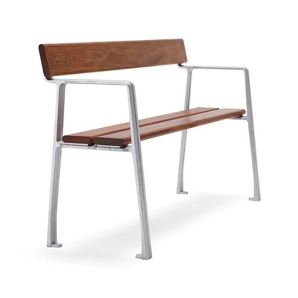 Byarums bruk Canapé Piccolo Acajou, support en aluminium brut