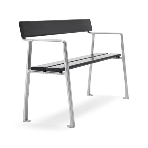 Byarums bruk Canapé Piccolo Lasure acajou noir, support en aluminium brut