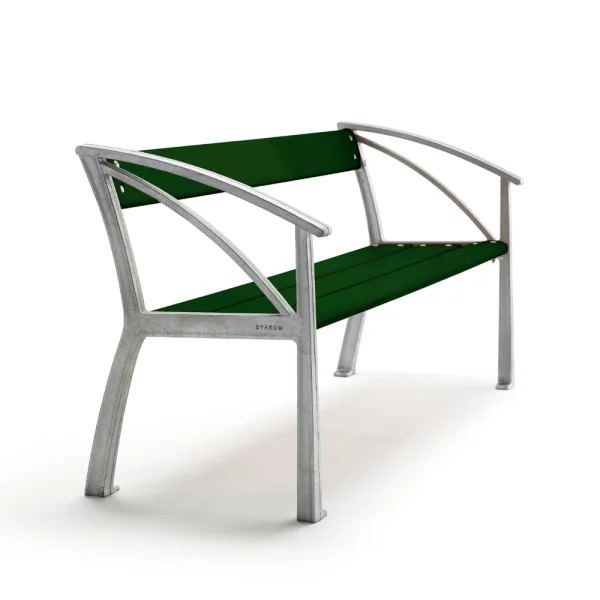 Byarums bruk Canapé Vasa Support en aluminium brut vert