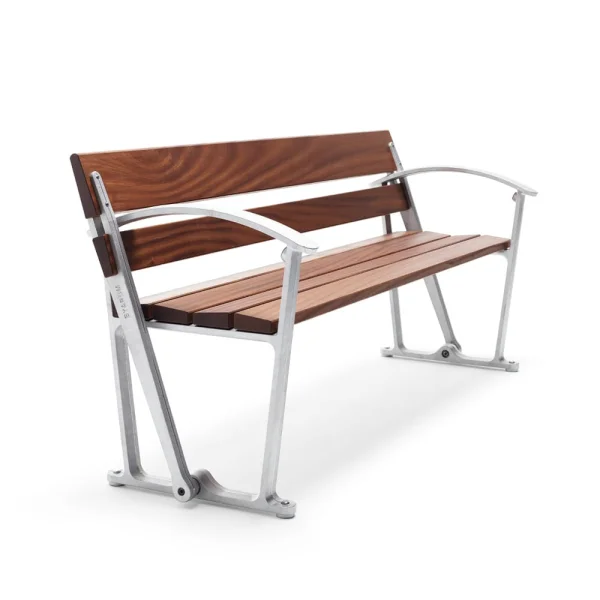 Byarums bruk Canapé Waterloo Acajou, support en aluminium brut
