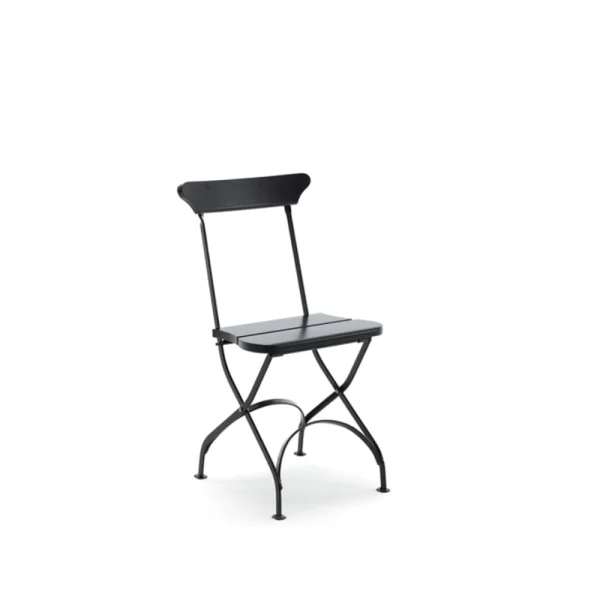 Byarums bruk Chaise Classic No.2 Noir, support noir