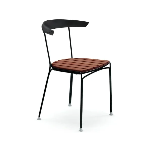 Byarums bruk Chaise Dover Huile de acajou, support noir