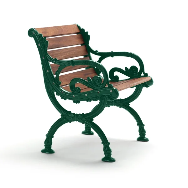 Byarums bruk Fauteuil Byarum Acajou, support vert
