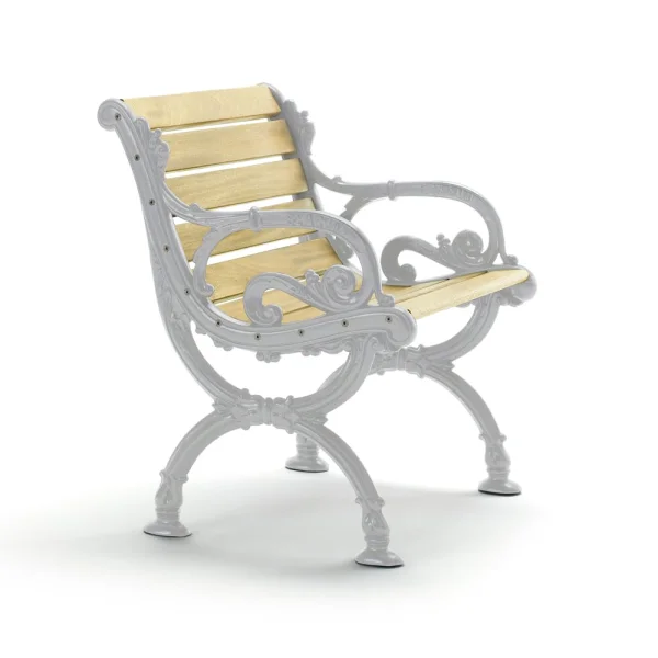 Byarums bruk Fauteuil Byarum Imprégnation de pin, structure en aluminium brut