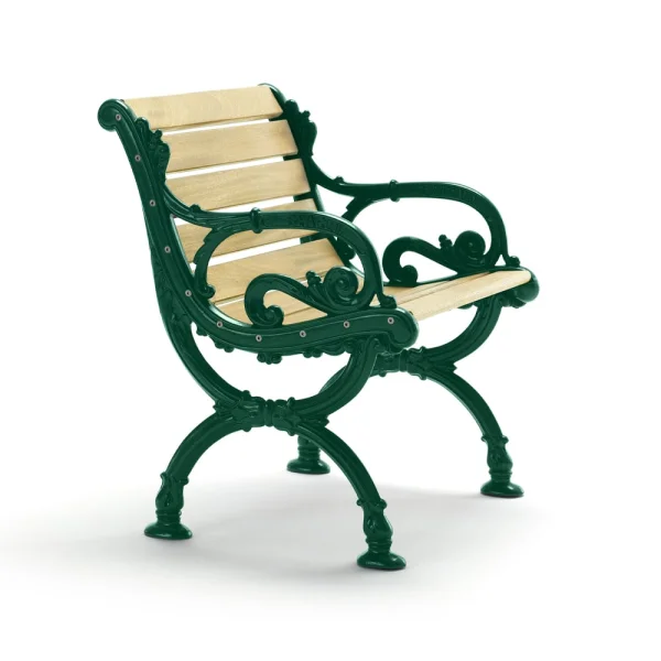 Byarums bruk Fauteuil Byarum Imprégnation de pin, support vert