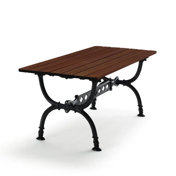 Byarums bruk Table Byarum 142x72 cm Lasure pin brun, support noir