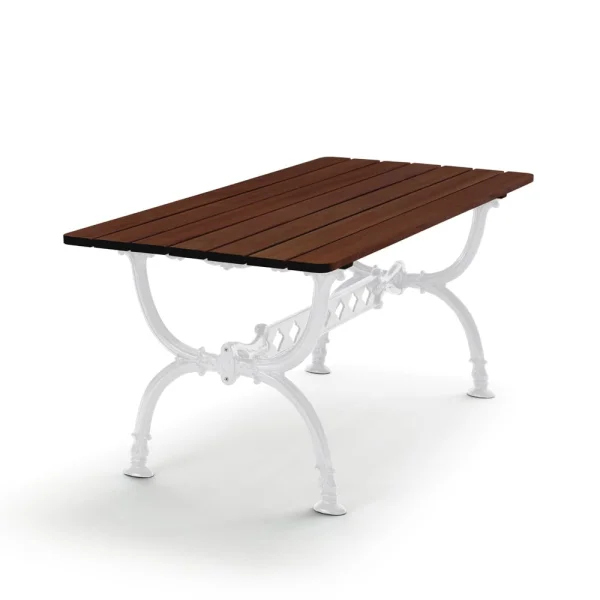 Byarums bruk Table Byarum 142x72 cm Pin brun lasure, support blanc