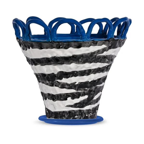 Byon Pot Patty S Ø25 cm Zebra-bleu