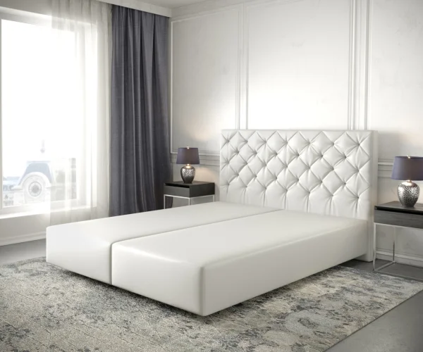 Cadre-de-sommier Dream-Great 140x200  Cuir synthétique Blanc