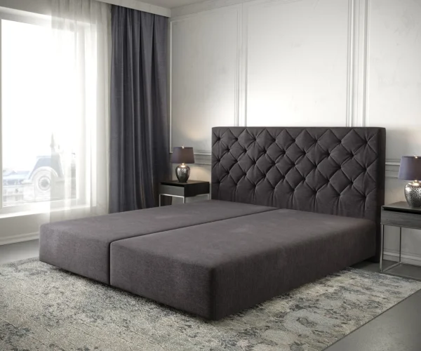 Cadre-de-sommier Dream-Great 180x200 Microfibre Noir