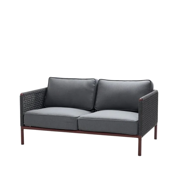 Cane-line Canapé Encore 2 places Cane-Line airtouch bordeaux/Dark grey