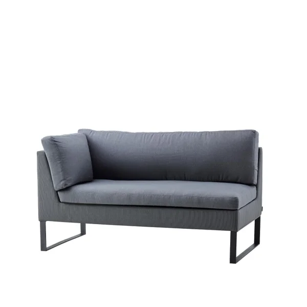 Cane-line Canapé modulaire Flex Grey, droit, incl. coussins